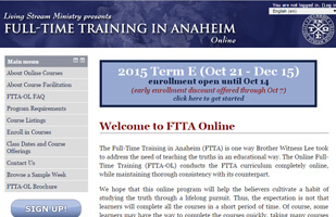 FTTA Online Program